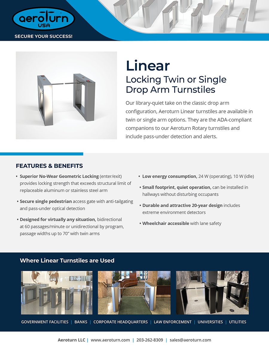 Linear Turnstile - Aeroturn